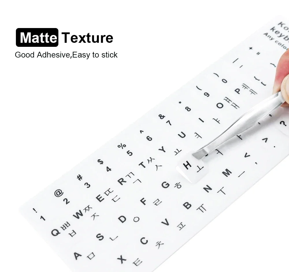 3Pcs Universal Korean Keyboard Replacement Stickers for Desktop Laptop Computer Keyboard Accessory