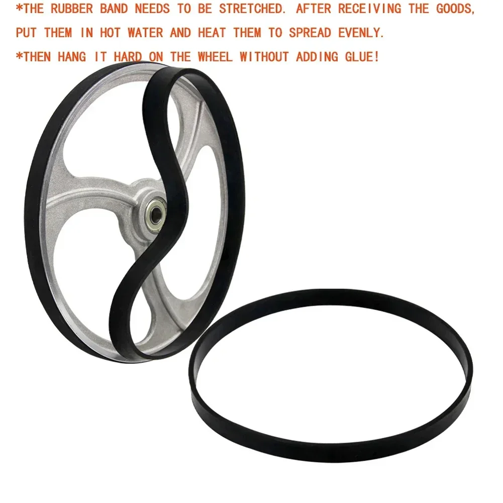 Imagem -02 - Rubber Band Saw Scroll Wheels Bandas de Serra de Fita Ferramentas para Trabalhar Madeira Peças de Reposição para Polegadas Polegadas 10 Polegadas 12 Polegadas 14 Polegadas