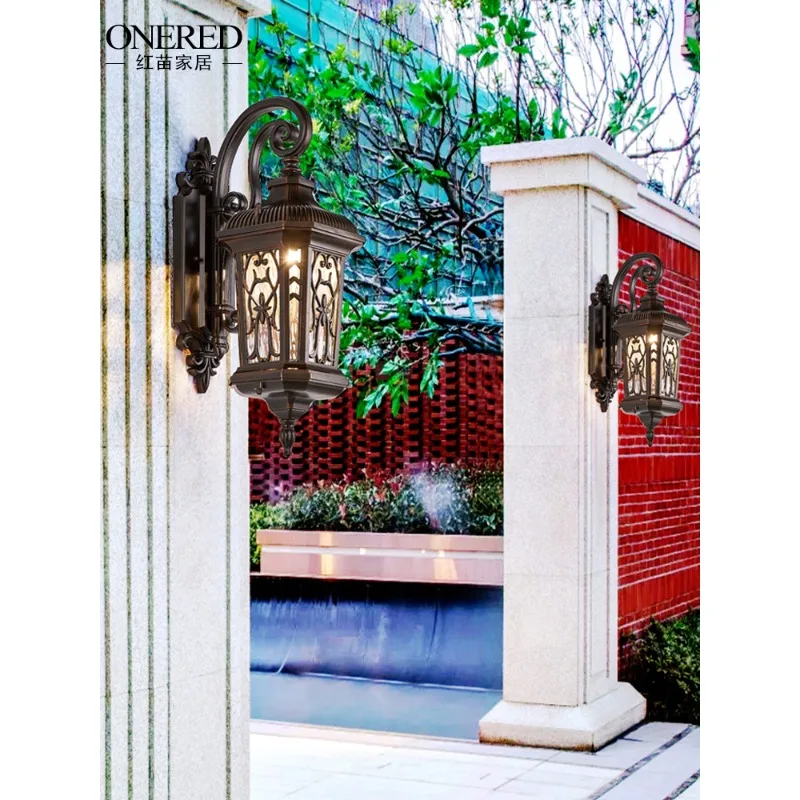 مصباح جداري خارجي مقاوم للماء مصباح حديقة خارجي للفيلا حديقة مصباح شرفة إبداعي ممر مدخل شرفة جدار خارجي جدار لا #5