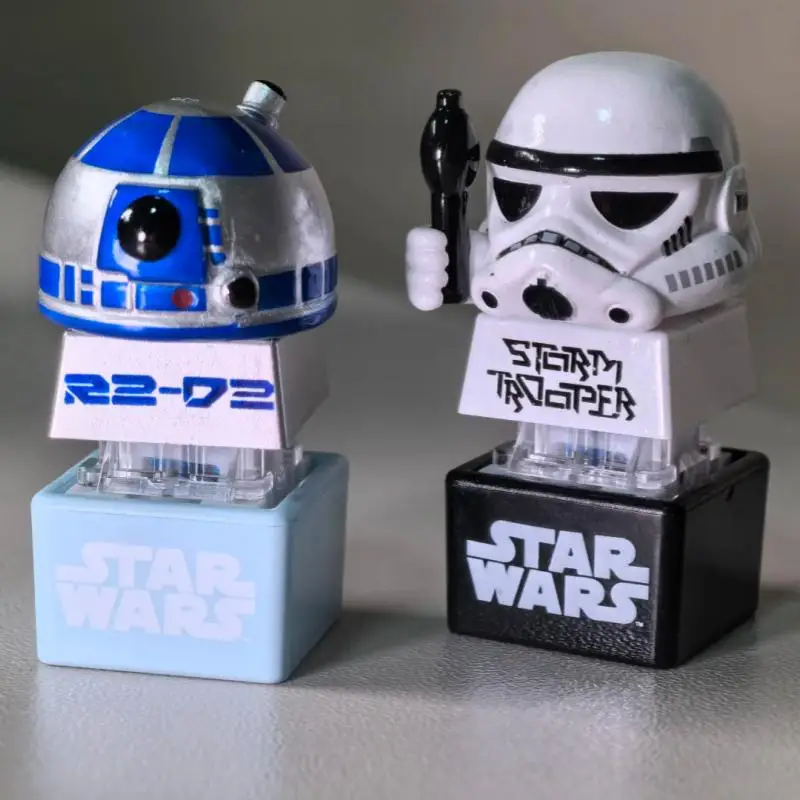 

In Stock Genuine Keycaps Blind Box Boba Darth Stirmtroopiy Luke R2 D2 C 3po Anime Figures Desktop Collection Surprise Gifts Toys