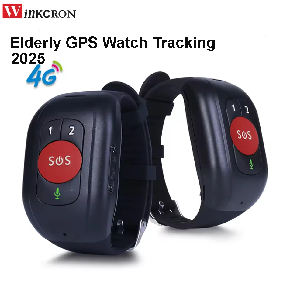 2026 Elderly kis 4G SOS GPS Tracker GPS Tracking V48 Emergency Alarm GPS Tracking Heart Rate Blood Pressure Monitor