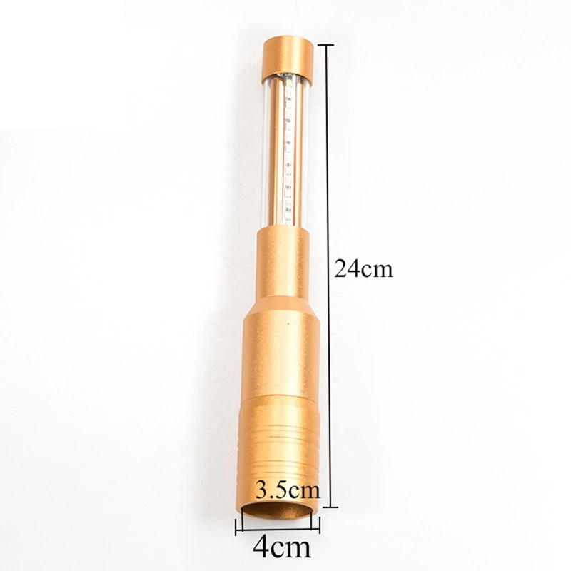 6 шт. светодиодные фонари для обслуживания бутылок, клубные фонари, бенгальские огни для бутылок, перезаряжаемые светодиодные фонари для бутылок, вилка стандарта США, золото