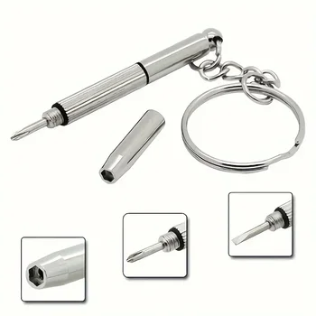 1/2/10 pçs mini chaves de fenda de óculos de mão 3-em-1 kits de reparo de óculos multifunções relógio de sol conjunto de chave de fenda com