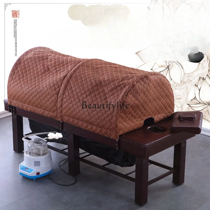 Lifting Traditional Chinese Medicine Fumigation Physiotherapy Whole Body Steam Sweat Steaming Moxibustion Bed