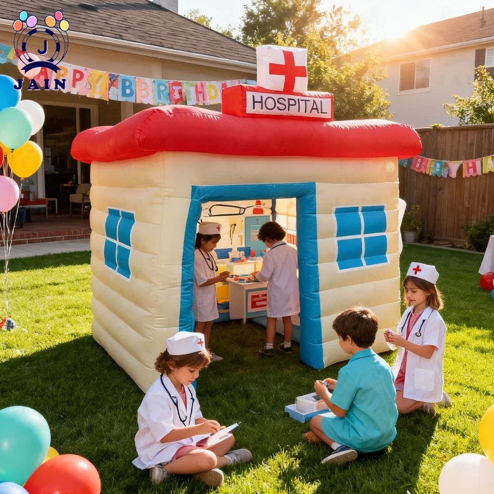 8FT Custom Inflatable Playhouse Inflatable Carnival Booth Mobile Kiosk Custom-Themed For Parties Entertainment Rental