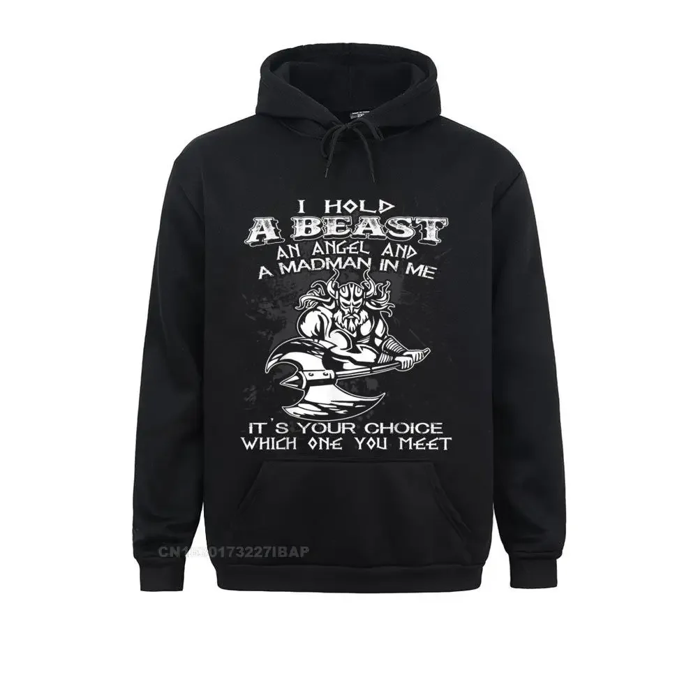 

I hold a Beast An angel And A Madman In me Beach Sweatshirts Fall Hoodies Long Sleeve for Men Coupons Cool Sweatshirts