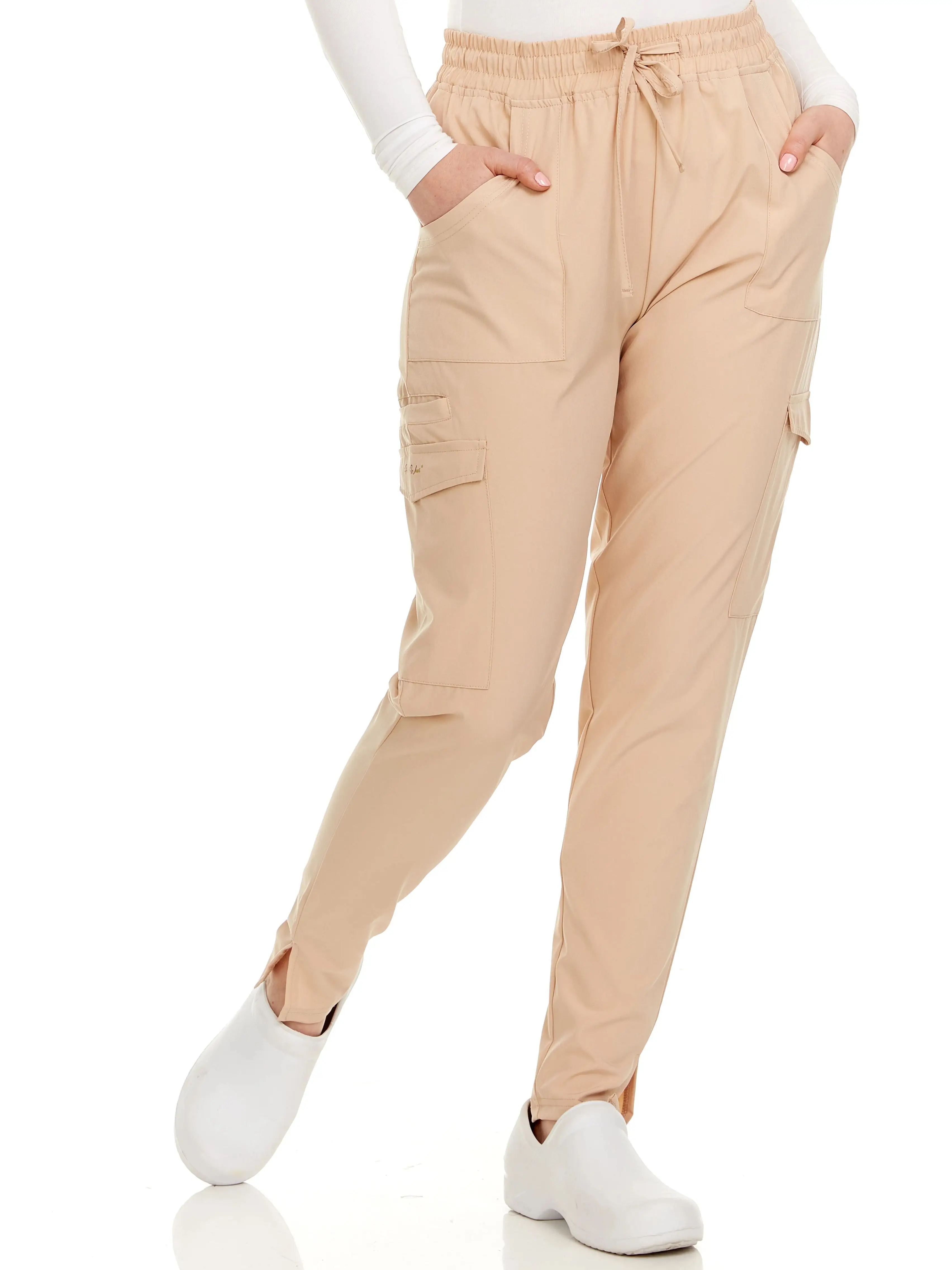 Heal + Wear Women Scrubs Pants Female  With Pockets Regular Fit 4 Way Stretch
