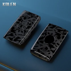 ABS Carbon Fiber Car Key Case Cover For Renault Koleos Kadjar Clio Megane Captur Zoe Arkana Scenic Talisman For Dacia Sandero