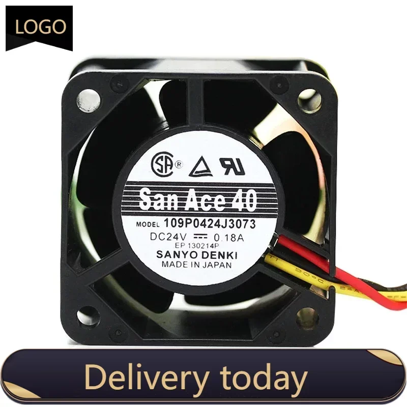 

New San Ace 40 4cm Server Fan 4028 40*40*28mm 24V 0.18A 0.095A Server Cooling Fan 109P0424J3073 109P0424H316 109P0424J3D013