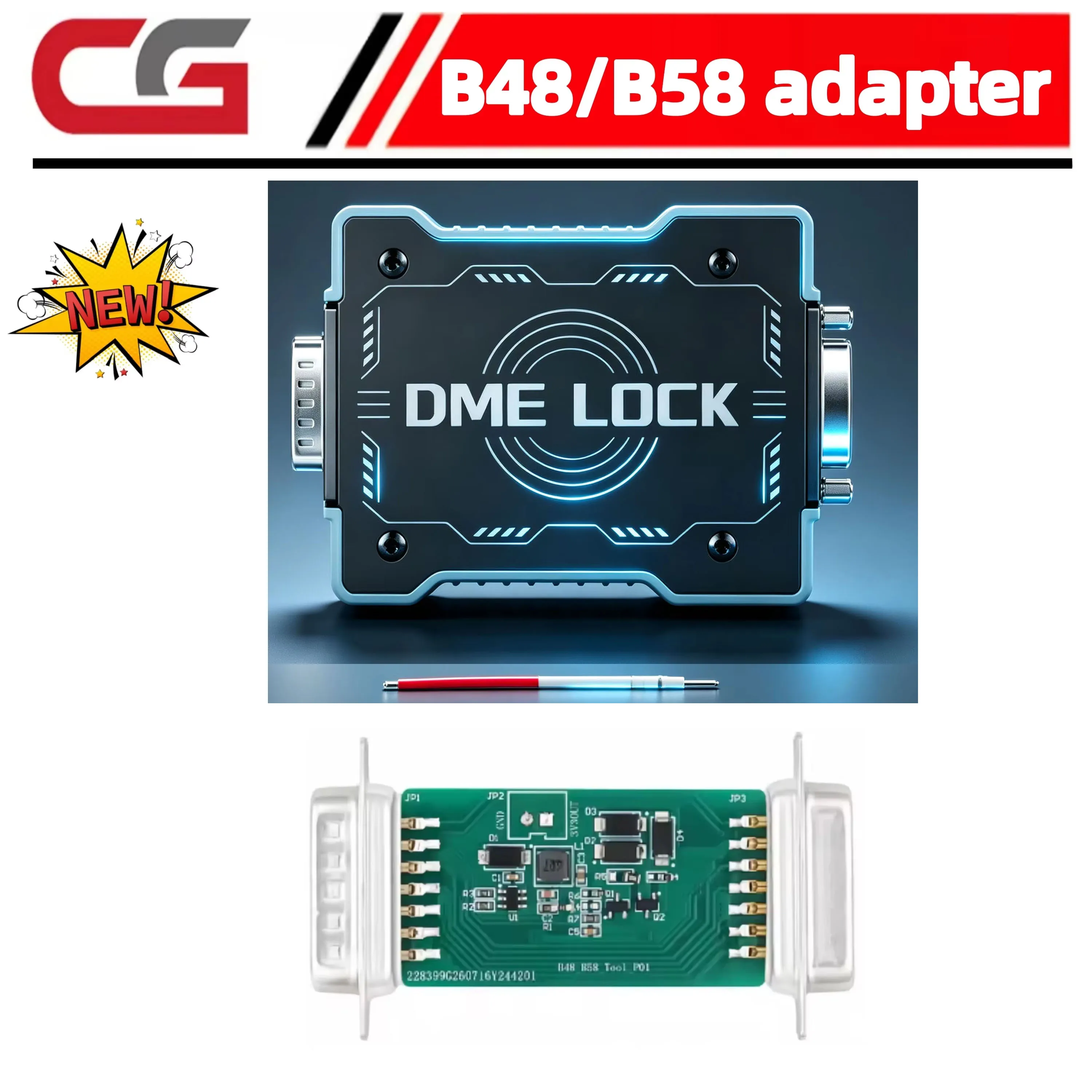 2026 for BMW MG1CS024 CG FC200 NEW B48 B58 ECU Unlock Adapter For MG1CS201 ECUs Unlock Tool for BMW B48/B58 engines