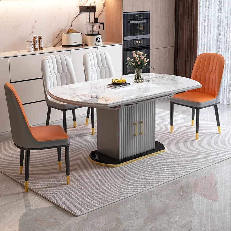 Coffee Restaurant Dining Table Kitchen Extendable Chairs Modern Luxury Dining Table Designer Lounge Muebles Salon Furniture