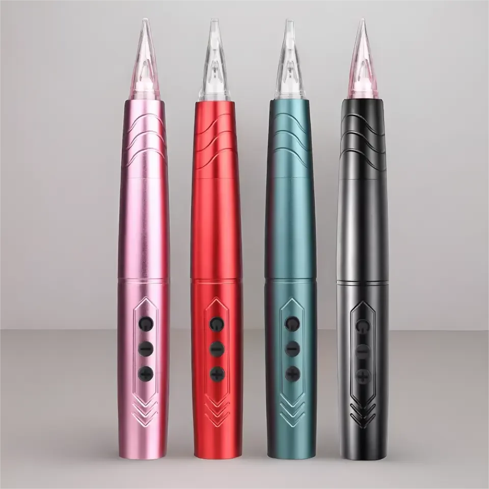 

Double Battery Rotary Tattoo Pen Pmu Machine Wireless Permanent Makeup Device for Eyebrow Hairstroke Lip Blushing