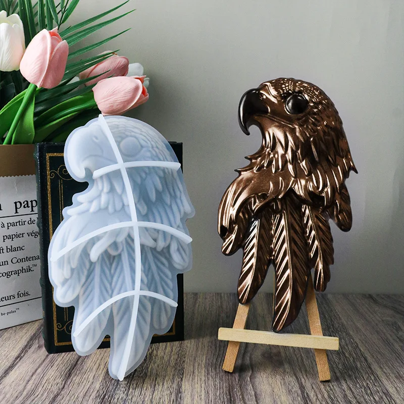 

Wall Hanging Epoxy Resin Mold DIY Eagle Pendant Silicone Mould Creative Home Wall Decoration Crafts Making Art Gifts For Friends