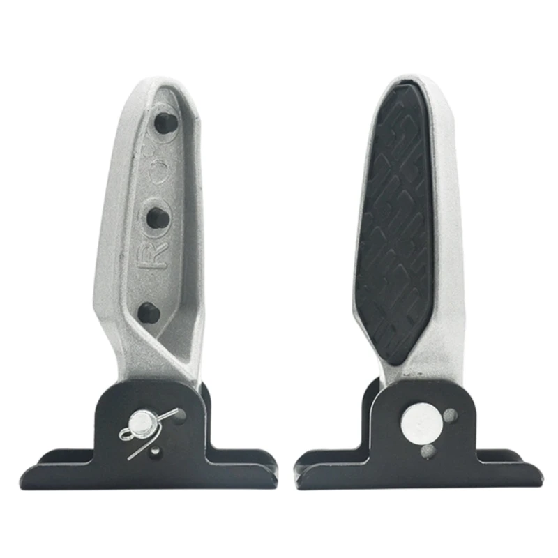 Foldable Aluminum Footrest Small Storage & Anti Slip Providing Stable Support for Electric Scooters & Motorcycles