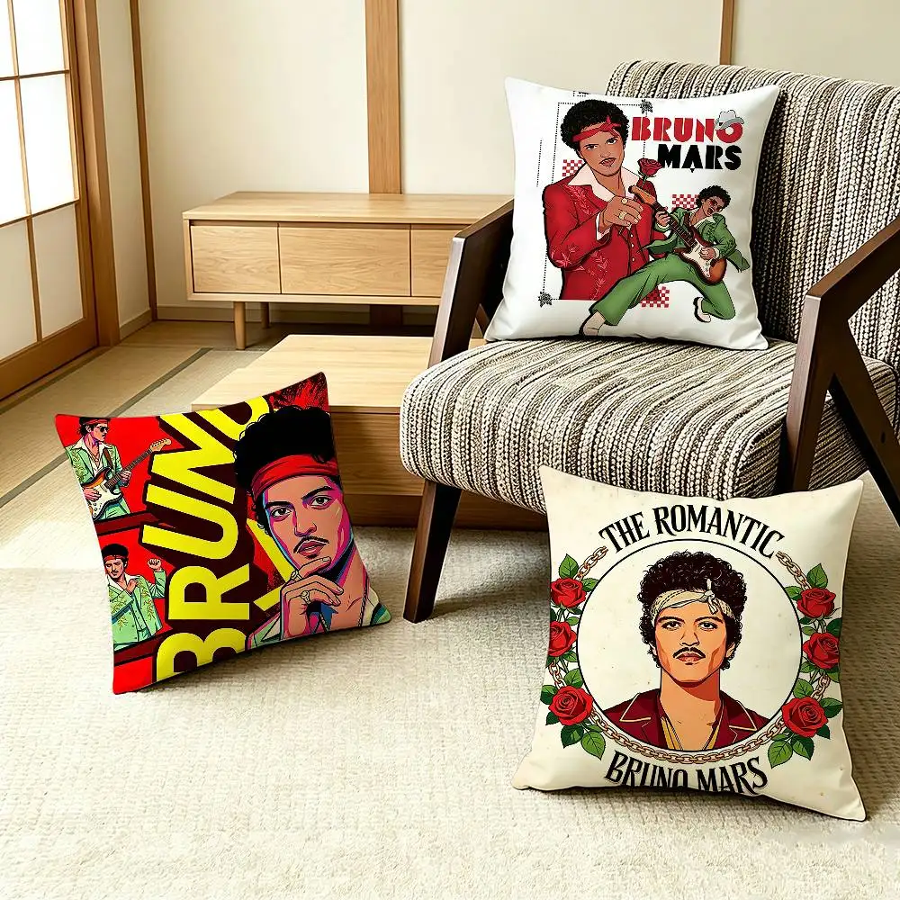 COOL The ROMATIC B-Bruno Mars    Pillow Case Pattern Printed Pillowcase For Living Room Sofa Cushion Cover