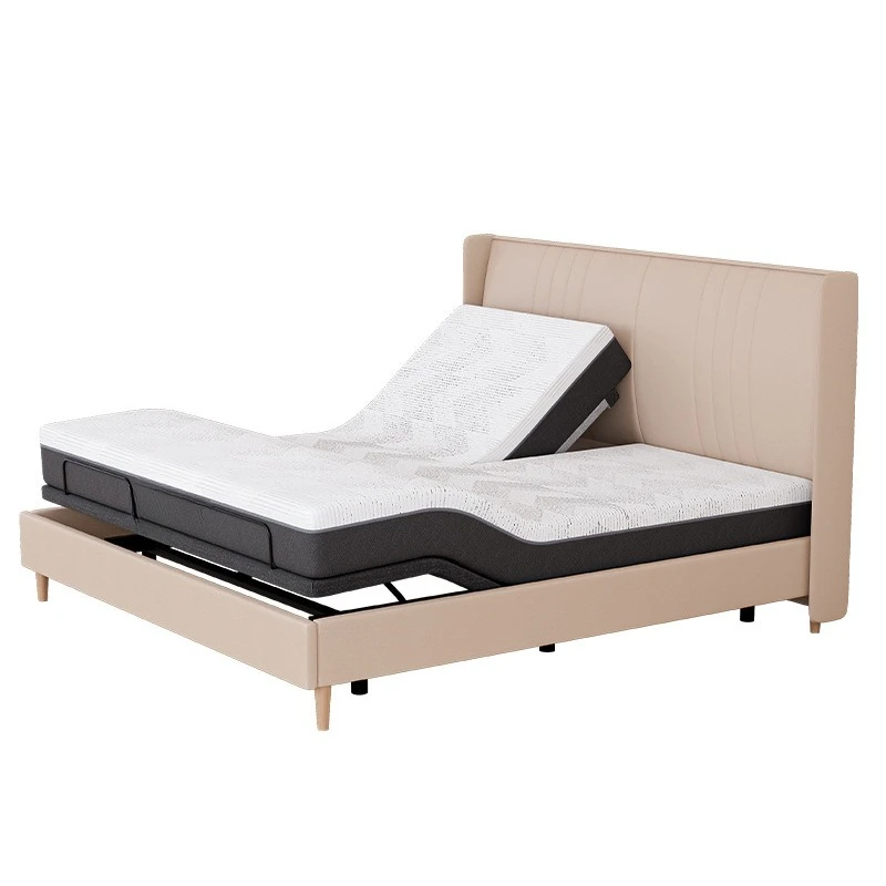 Split Bed Electric Lifting Zero  Master Bedroom Queen Husband and Wife Do Not Disturb Each Other Double Bed