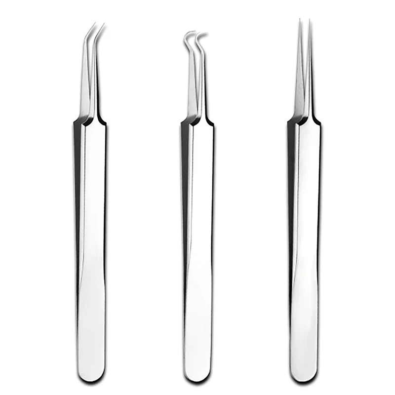 Professional Stainless Steel Blackhead Acne Removal Tweezers Beauty Salon Special Scraping Closing Artifact Acne Needle Tool