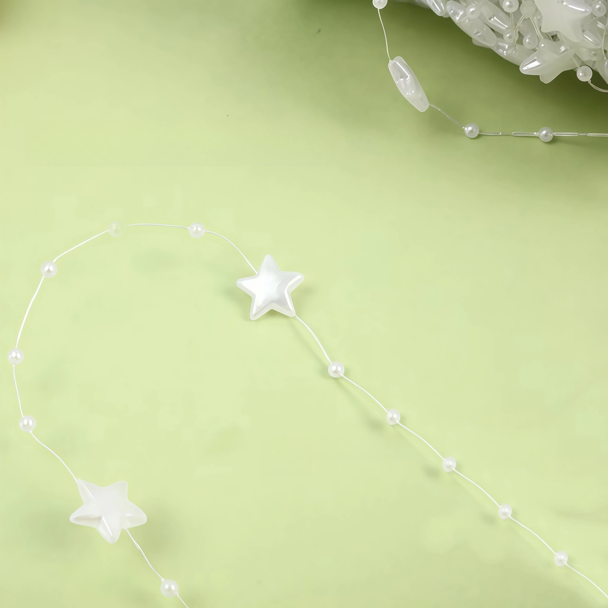 New Star Resin Electroplated Fishing Line Bead Chain DIY Christmas Handmade Jewelry Wedding decoration Making
