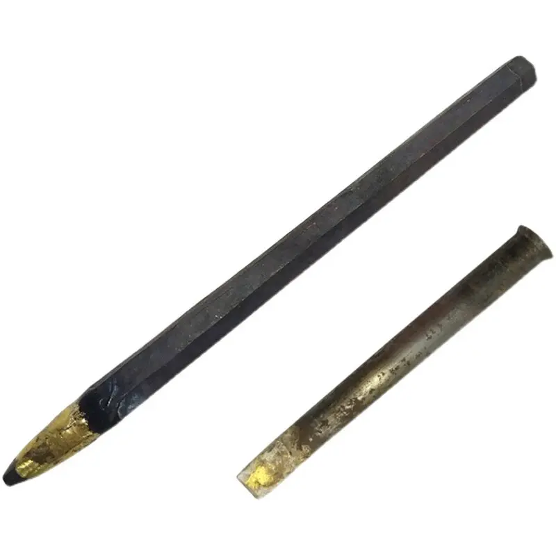 Hand chisel alloy chisel masonry tungsten steel  pointed chisel flat stone  artifact