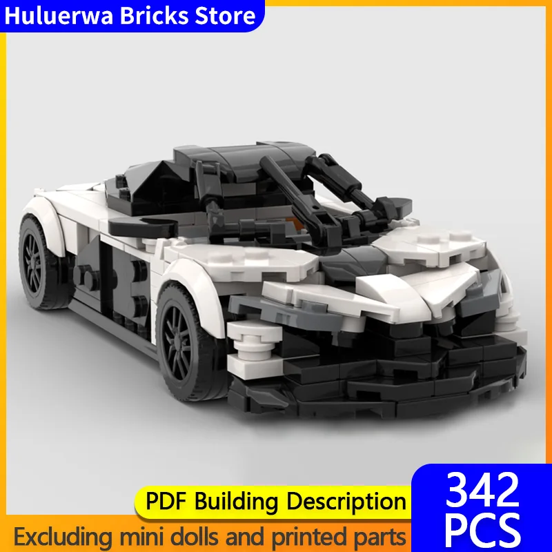 

Модель скоростного гоночного автомобиля MOC, строительные кирпичи Aurora Tur Hypercar, модульная технология, детские праздничные подарки, сборные игрушки, костюм