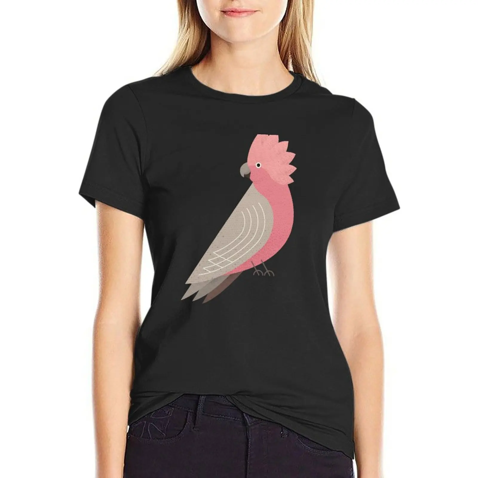 

Whimsy Galah T-Shirt lady clothes heavyweights customs Short sleeve tee Women's clothing