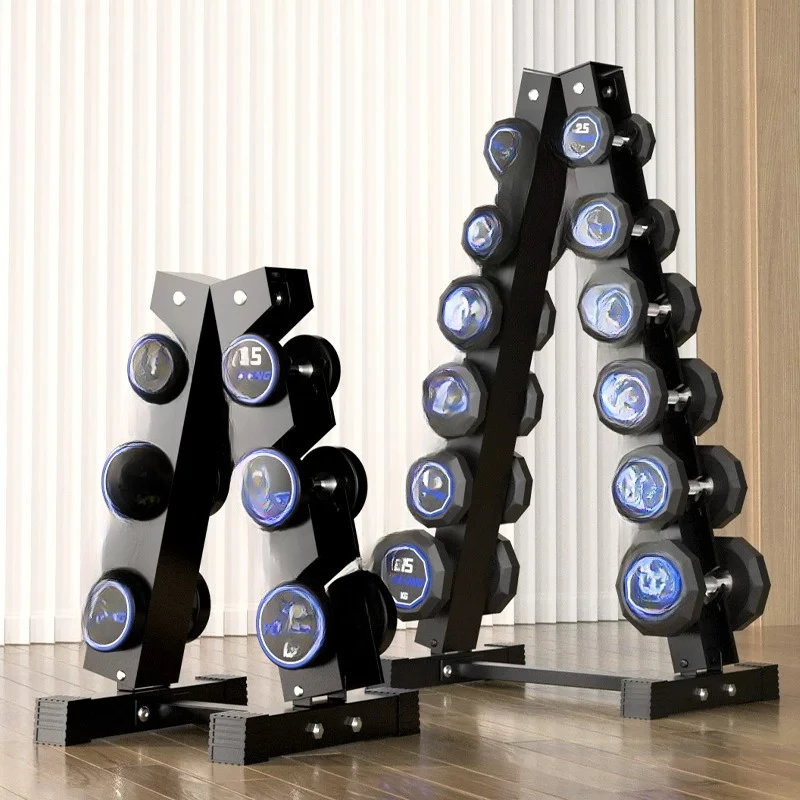Fixed adhesive dumbbell full set combination men's fitness home commercial equipment pure steel complete set of professional