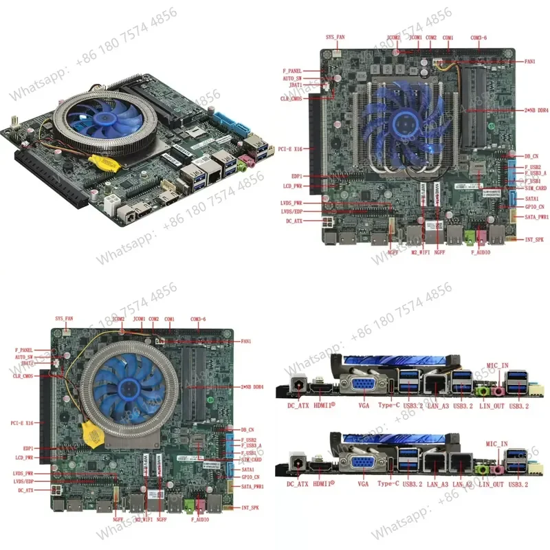 for ELSKY Yansheng QM1200 Industrial Control Main Board High Performance MINI ITX 12th 14th Gen HX Series Computer