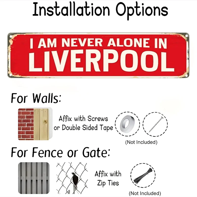 Vintage Liverpool Wall Sign - 