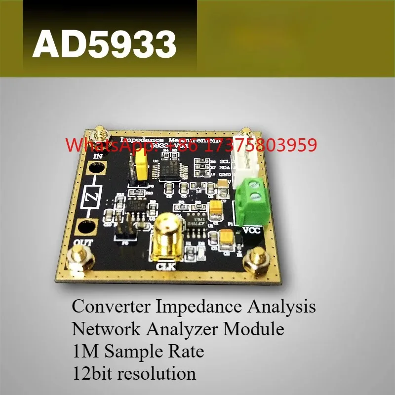 AD5933 Impedance Converter Network Analyzer Module 1M Sample Rate 12bit Resolution Measurement Resistance
