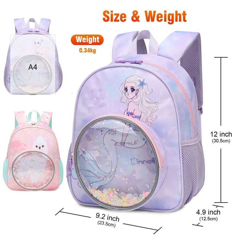 SUN EIGHT NEW Mermaid Backpacks kindergarten Schoolbag  Kids Backpack Children School Bags Girls Boys Backpacks