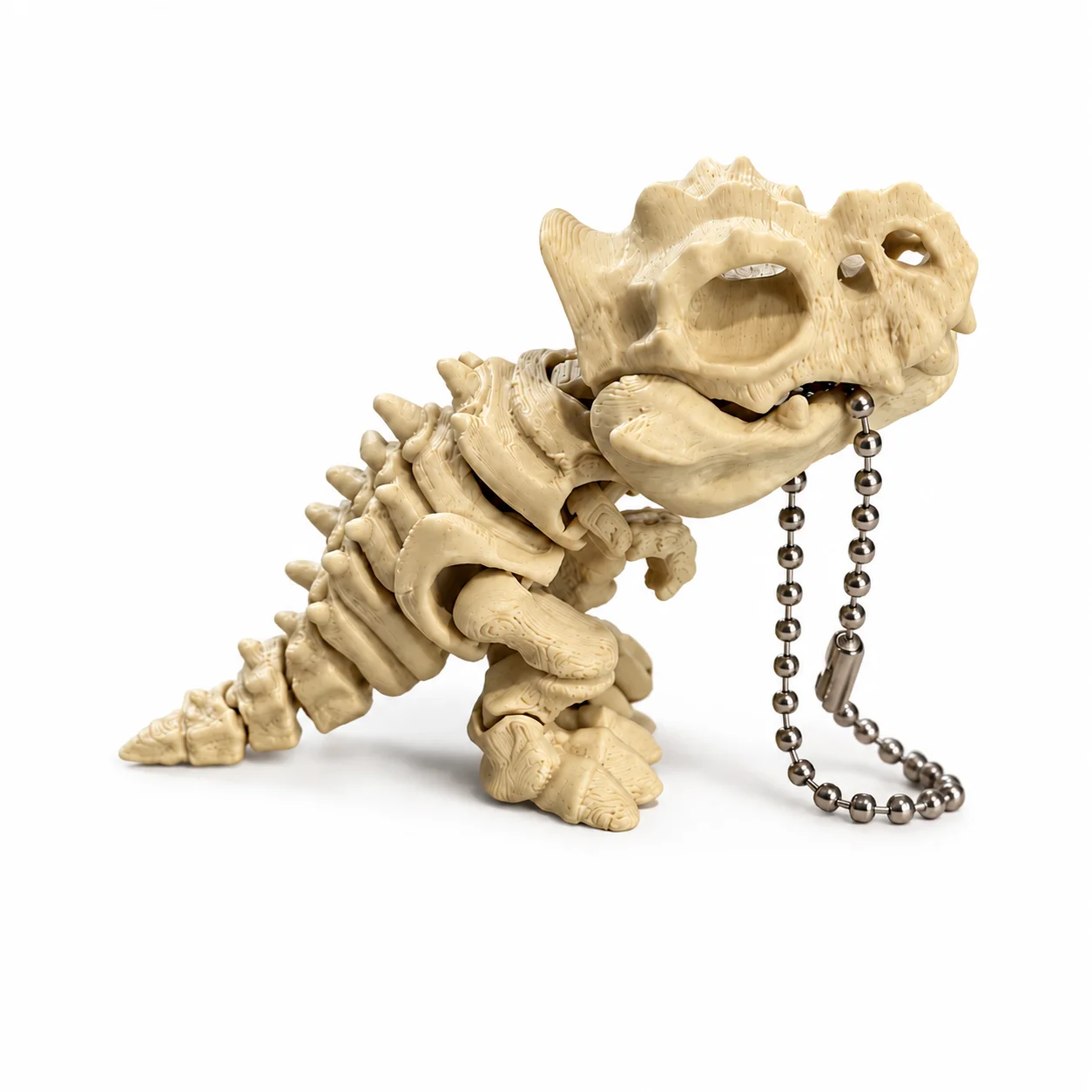 Rafford 3D-gedrucktes Tyrannosaurus Rex Skelettmodell – drehbare Gelenke, Deko- und Fidget-Spielzeug, Dinosaurier-Schlüsselanhänger, Weihnachtsgeschenk – Detail 9