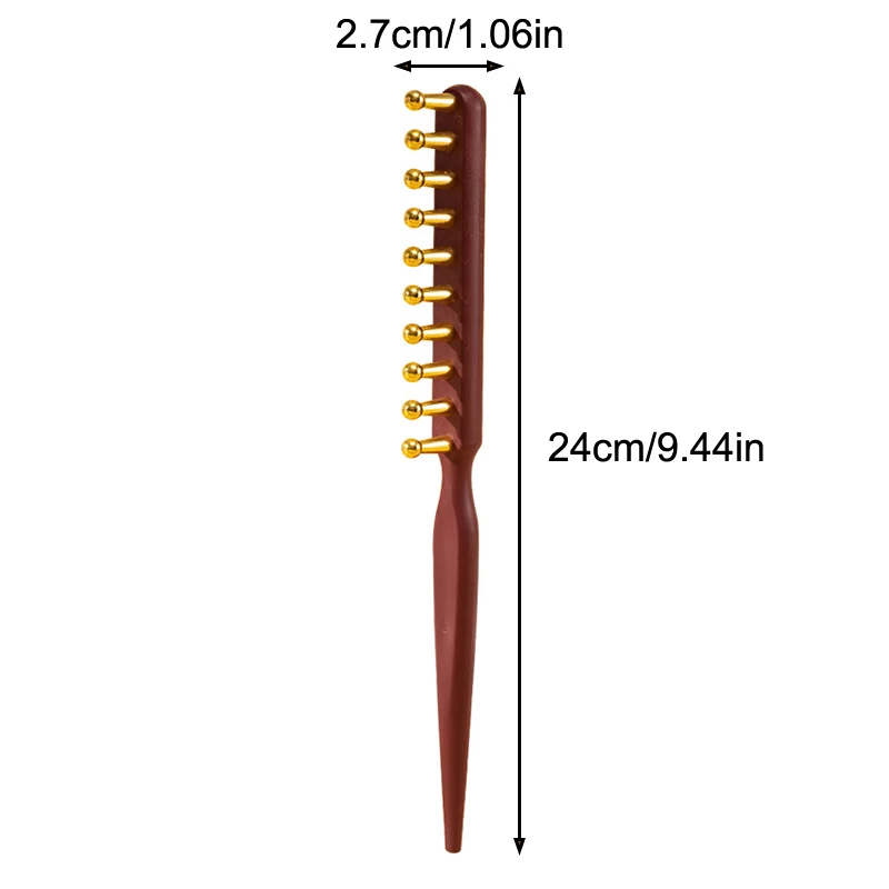 

Meridian Massage Comb – Anti-static Alloy Hair and Scalp Massager for Relaxation and Acupoint Stimulation