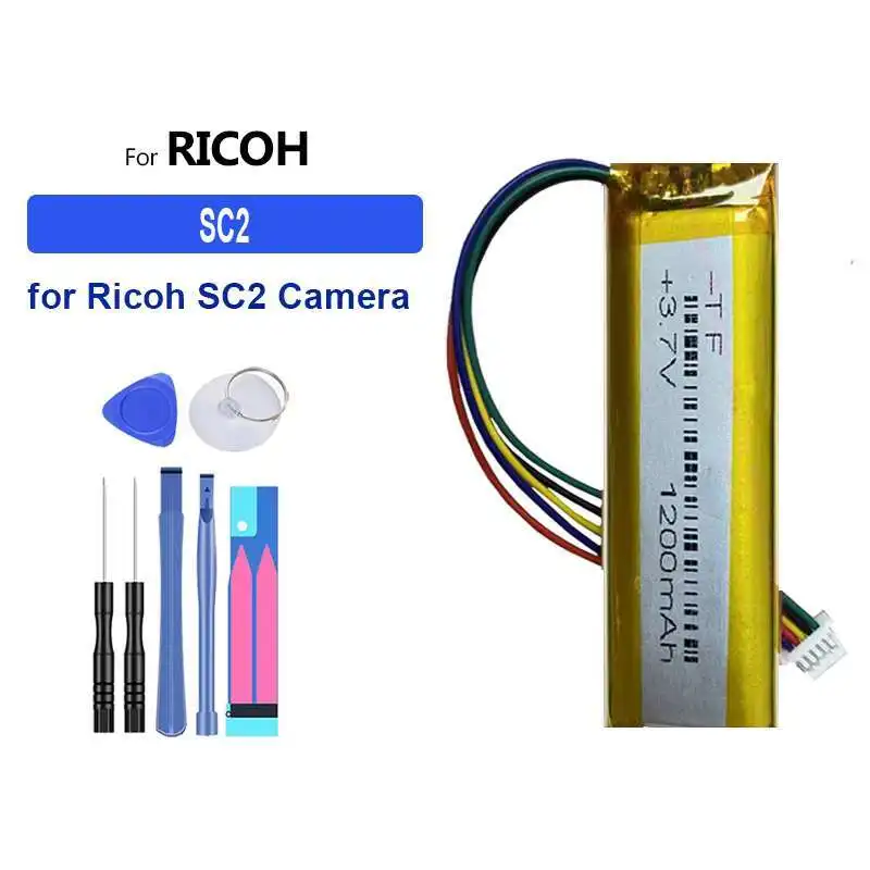 

High Capacity Camera Battery 1200Mah For Ricoh SC2 Environmentally Friendly