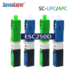 ESC250D SC APC UPC Optical fibe quick connector FTTH Fiber Optic Fast Connector Embedded ESC250P