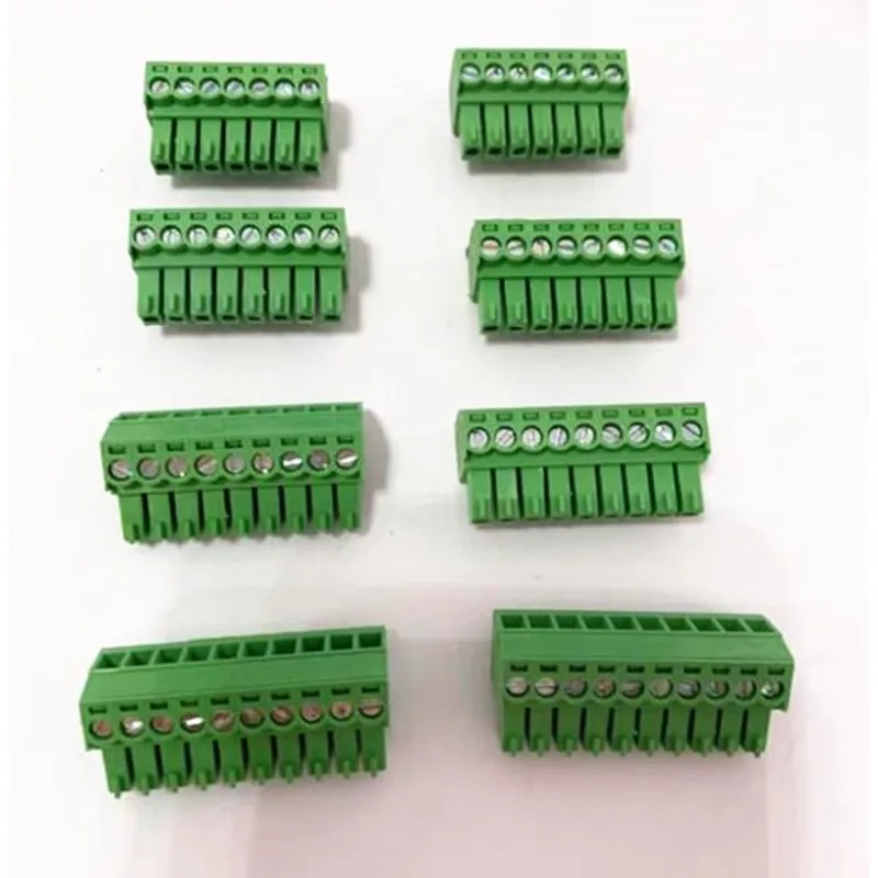 10sets Plug-in terminal block KF2EDGK-pitch 3.5MM 2P 3P 4P ~ 24P Phoenix terminal curved needle seat