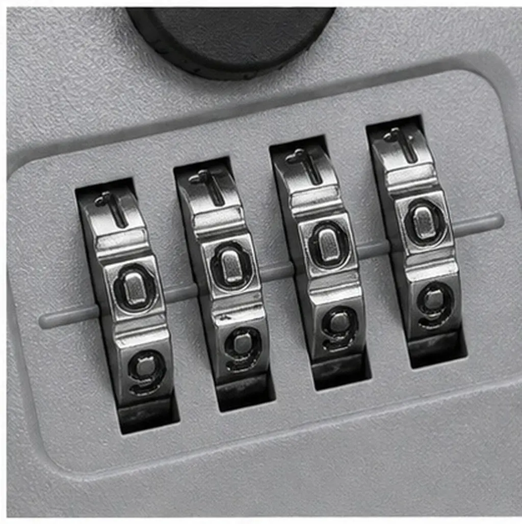 3 Key Lock Boxes with Code ABS Material Wall Mount Outdoor Hidden for Keys Combination Locker Box
