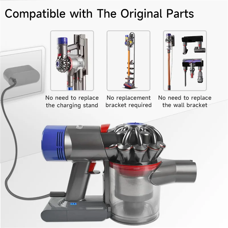 21.6V Vervang V8 Batterij Adapter + Voorfilter Voor Dyson V8 Batterijen V8 Absolute V8 Dierlijke Stofzuiger Oplaadbaar