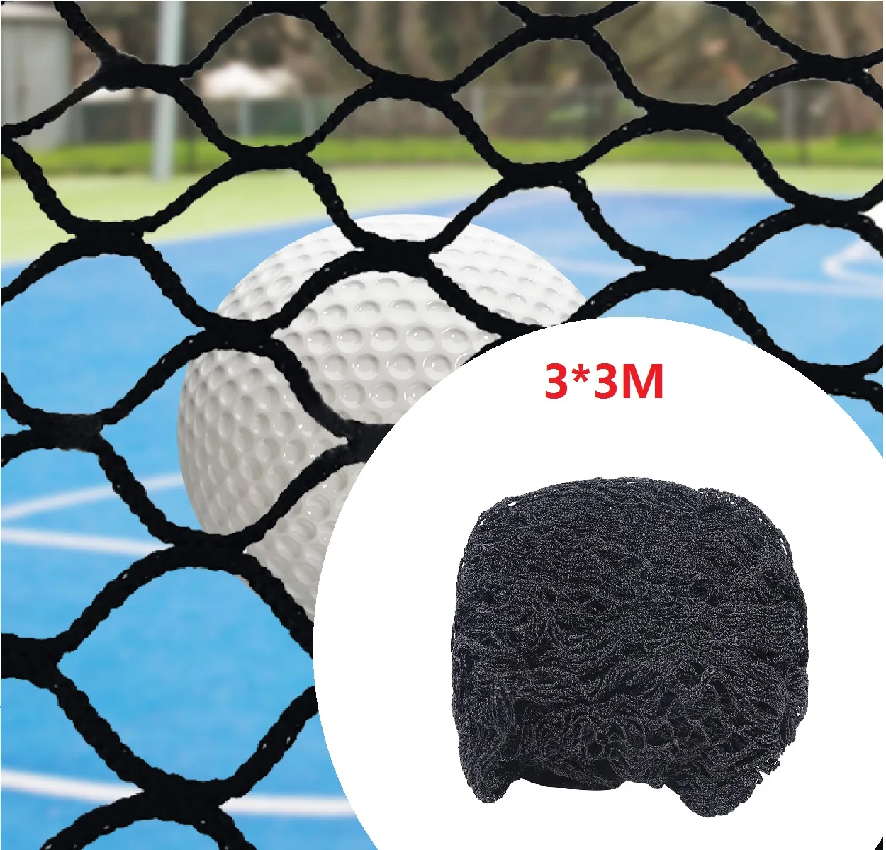 

Барьерная сетка для спортивных тренировок для гольфа 3*3 м, ударная сетка для мяча для гольфа, ударопрочная сетка, сверхпрочная контейнерная сетка для гольфа,