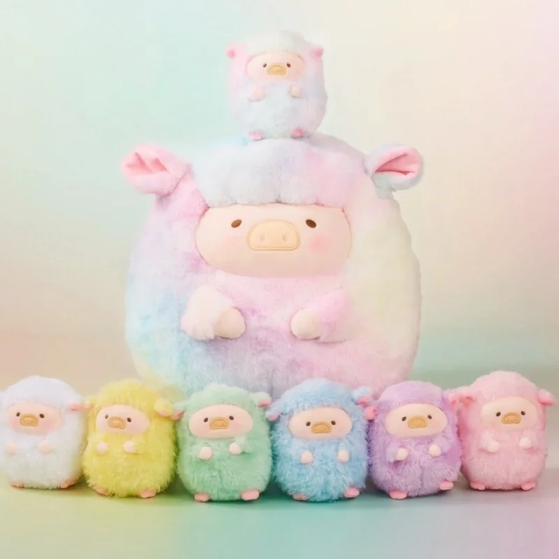جديد لولو الخنزير قوس قزح خنزير الأغنام سلسلة صندوق أعمى جميل خنزير الدمى Kawaii عمل الشكل صندوق غامض دمية ملونة لعبة هدية