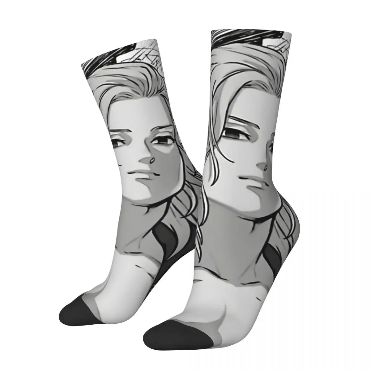 Забавные мужские носки Токио Манджи Босс Ретро Харадзюку Хип-хоп Новинка Экипаж Сумасшедшие носки Подарочный узор с принтом