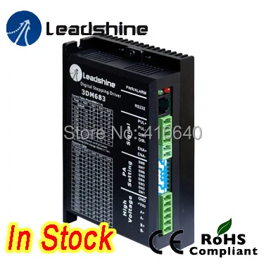 1 Piece Leadshine 3DM683 3-Phase 32-Bit DSP Digital Stepper Drive with 20-60 VDC Input Voltage and Max 8.3A Output Current