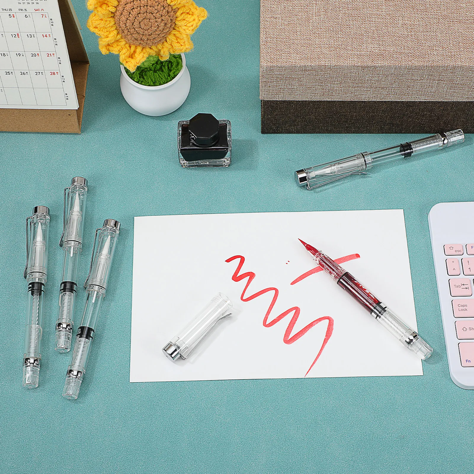 

Набор из 5 ручек для рисования и каллиграфии, перезаправляемые чернильные ручки для акварели, письма и рисования, школьные и офисные принадлежности