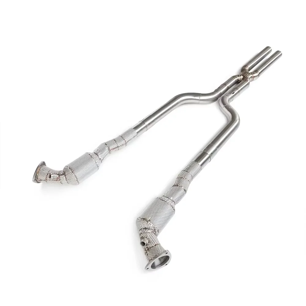 

High-performance Exhaust Downpipe and X-pipe Exhaust System for Maserati Gran Turismo/GT 4.2 2008-2 in Stainless Steel.