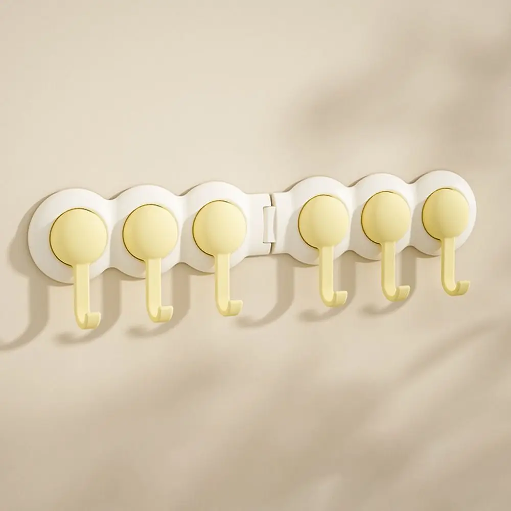 New Self Adhesive Corner Wall Hook ABS Rotating Bathroom Hook Punch Free Row Hooks Bathroom Storage