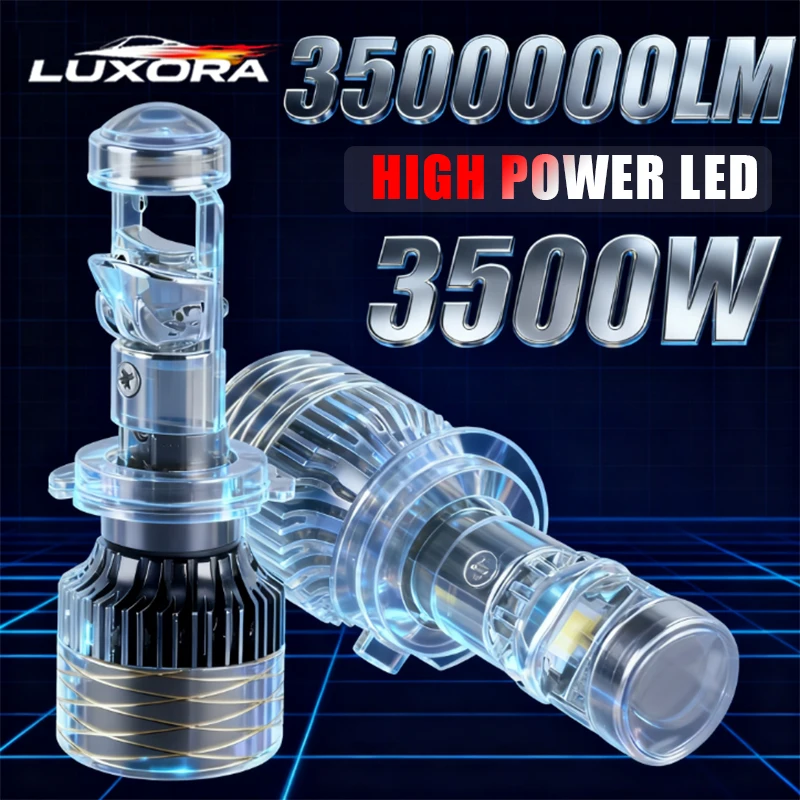 

H7 H4 Led Headlight Bulbs Mini Projector Lens Canbus lamp 3000W 3500000LM HeadLamps Turbo H8 H11 H9 9005 HB3 9006 HB4 Car light