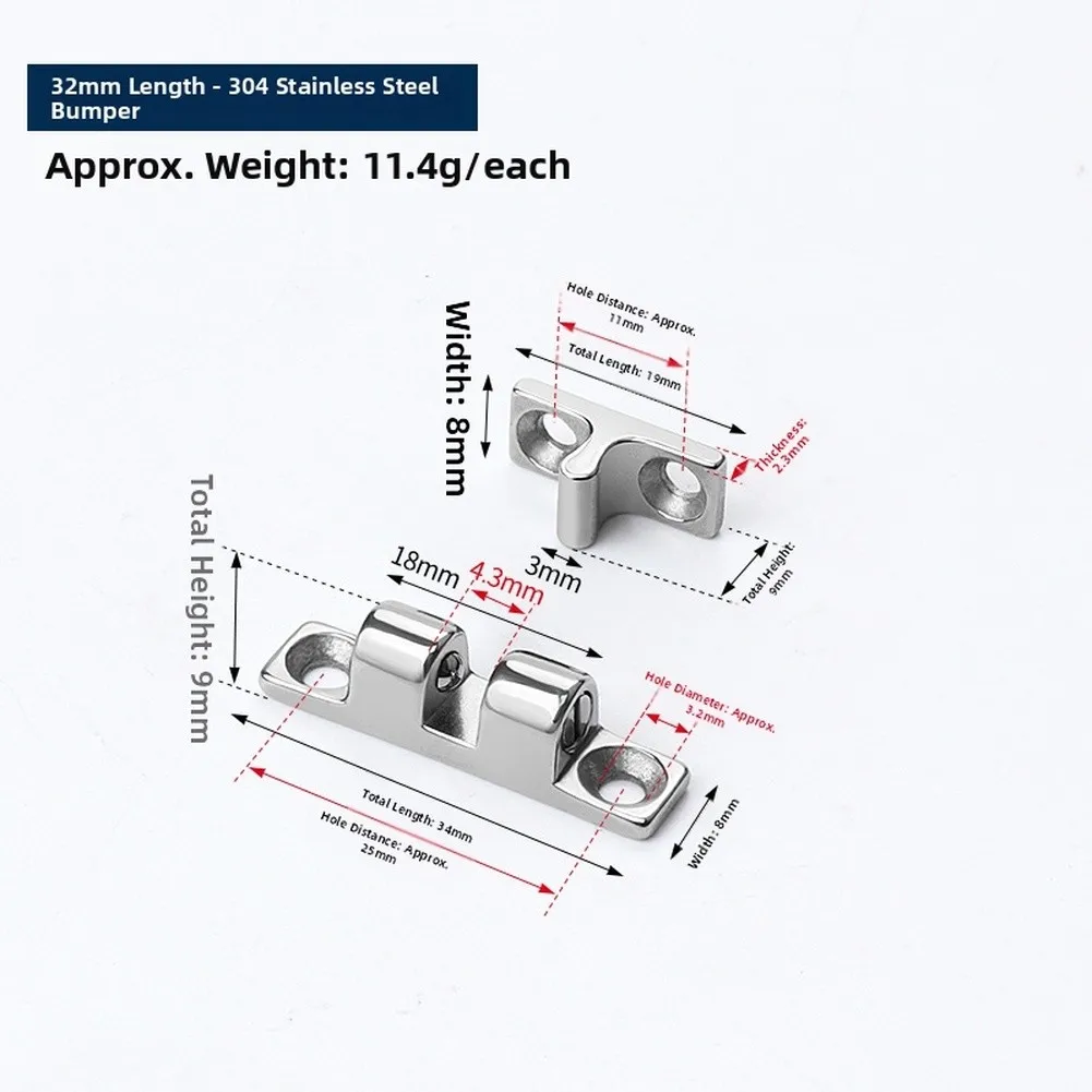 Adjustable Stainless Steel Ball Catch Latch Hardware 32mm-70mm For Kitchen Bedroom Cabinet Door Closure