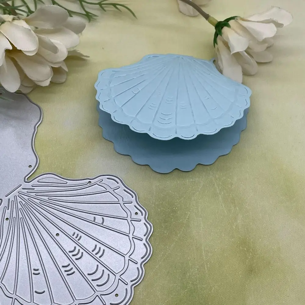 Muschel Dekoration DIY Handwerk Metall Stanzform Sammelalbum geprägtes Papier Karte Album Handwerk Vorlage Schablone Stirbt