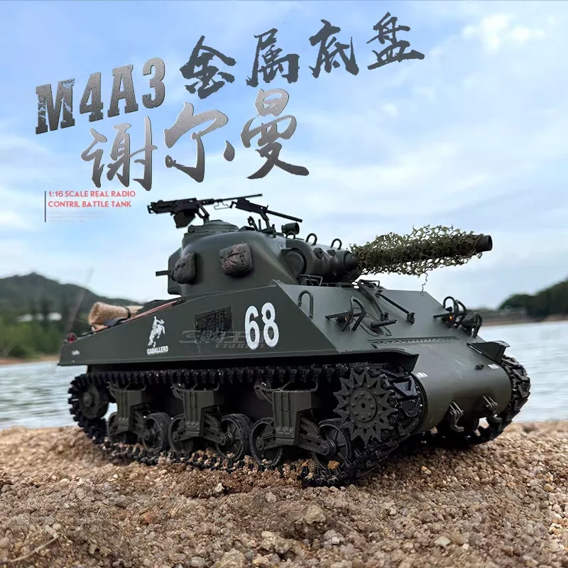 new Sherman Fury Tank 1 16 Scale M4A3 Wwii Remote Controlled Metal Chassis Metal Tracks 360 Turret Firing Smoke Infrared Battle