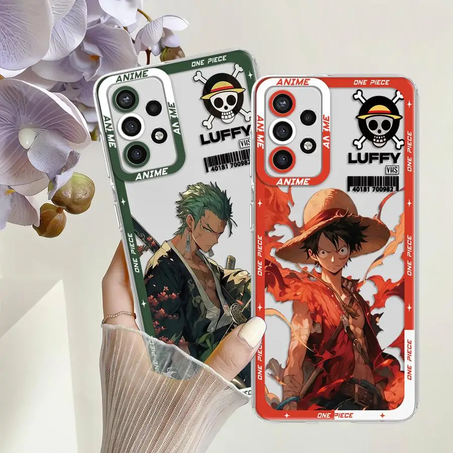 حافظة لهاتف سامسونج جالاكسي A51 A21s A12 A52 A72 A31 A71 A50 A32 A16 A17 A52s أنيمي لوفي زورو #3