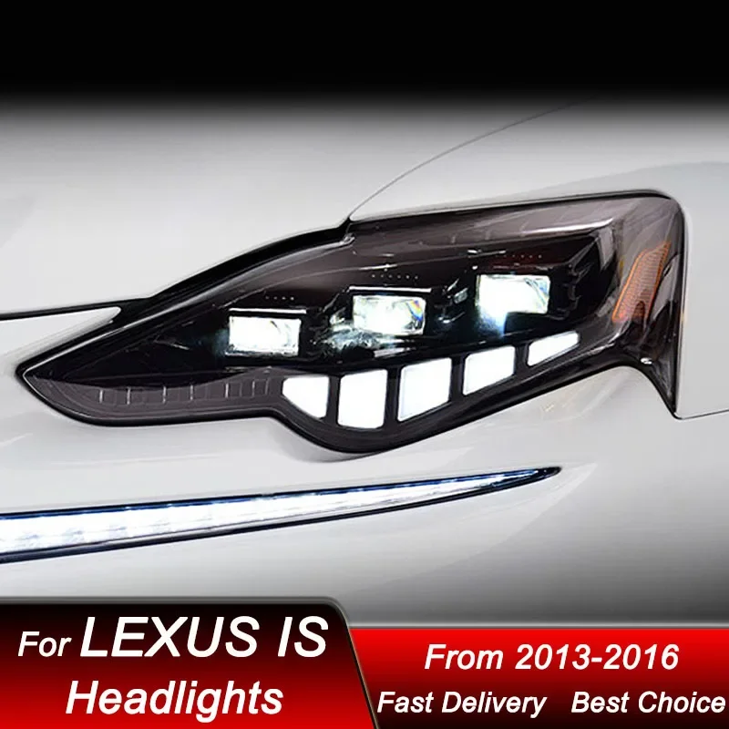 

Pop Car Headlights For Lexus IS IS250 IS300 2013-2016 Full LED New Style Headlamp Assembly Upgrade Projector Lens Accessories Ki